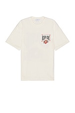 Rhude Card Tee in Vintage White, view 2, click to view large image.