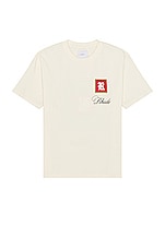 Rhude PORCELINE TEE in Vintage White, view 2, click to view large image.