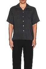 Rhude Croc Shirt in Black, view 4, click to view large image.