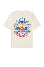 Rhude Worldwide Tee in Vintage White, view 1, click to view large image.