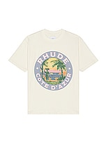 Rhude Lago Tee in Vintage White, view 1, click to view large image.