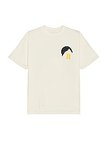 Rhude Moonlight Tee in Vintage White, view 2, click to view large image.