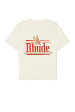 Rhude Rossa Tee in Vintage White, view 1, click to view large image.