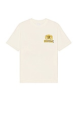 Rhude Cresta Cigar Tee in Vintage White, view 2, click to view large image.