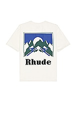 Rhude Moonlight T-Shirt in Vintage White, view 1, click to view large image.