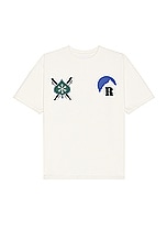 Rhude Moonlight T-Shirt in Vintage White, view 2, click to view large image.