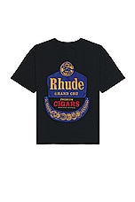 Rhude Grand Cru Tee in Vintage Black, view 1, click to view large image.