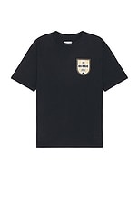 Rhude Mont-blanc Hotel Tee in Vintage Black, view 2, click to view large image.
