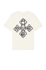 Rhude Cross Tee in Vintage White, view 1, click to view large image.