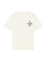 Rhude Cross Tee in Vintage White, view 2, click to view large image.