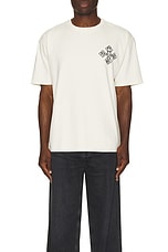 Rhude Cross Tee in Vintage White, view 3, click to view large image.