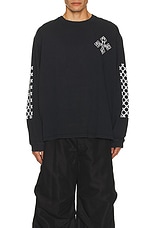 Rhude Cross Tee in Vintage Black, view 3, click to view large image.