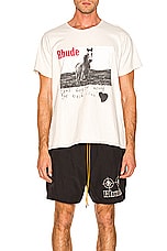 Rhude Horse Tee in White, view 3, click to view large image.