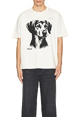 Rhude Fox Hound Tee in Vintage White, view 3, click to view large image.