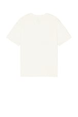 Rhude Warning Logo Tee in Vintage White, view 2, click to view large image.