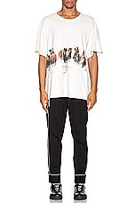 Rhude Wild Horses Tee in White, view 4, click to view large image.