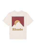 Rhude Moonlight Tee in Vintage White, view 1, click to view large image.
