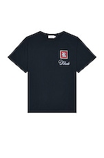 Rhude Monaco Tee in Vintage Black, view 2, click to view large image.
