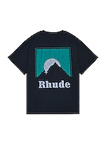 Rhude Moonlight Tee in Vintage Black, view 1, click to view large image.