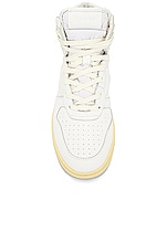 Rhude Rhecess Hi in White/white, view 4, click to view large image.