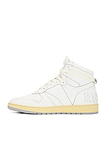 Rhude Rhecess Hi in White/white, view 5, click to view large image.