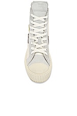 Rhude Bel Airs Sneaker in White, Beige & Snake, view 4, click to view large image.