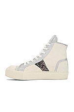 Rhude Bel Airs Sneaker in White, Beige & Snake, view 5, click to view large image.