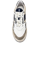 Rhude Racing Sneaker in in Navy, Tan, & White, view 4, click to view large image.