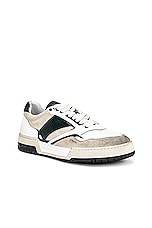 Rhude Racing Sneaker in in Olive, Tan, & White, view 2, click to view large image.