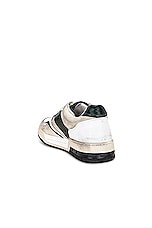 Rhude Racing Sneaker in in Olive, Tan, & White, view 3, click to view large image.