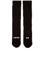 So Cunt ソックス Rick Owens: Off-White Hollywood 'So Cunt' Socks | SSENSE