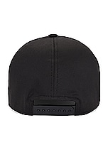 Rick Owens Baseball Cap in Black & Dust, view 2, click to view large image.