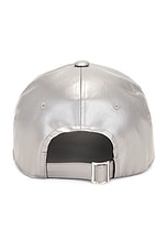 Rick Owens X Champion Baseball Cap in Silver, view 2, click to view large image.