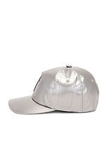 Rick Owens X Champion Baseball Cap in Silver, view 3, click to view large image.
