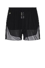 Rick Owens Dolphin Boxers in Black, view 2, click to view large image.