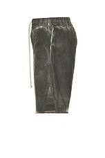 Rick Owens Long Denim Boxer Short in Dark Dust, view 3, click to view large image.