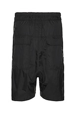Rick Owens X Champion Beveled Pods Short in Black, view 2, click to view large image.