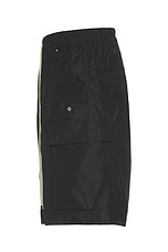 Rick Owens Cargobela Short in Black, view 3, click to view large image.