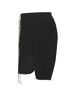 Rick Owens Long Boxers in Black & Pearl, view 3, click to view large image.