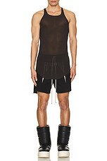 Rick Owens Long Boxers in Black & Pearl, view 6, click to view large image.