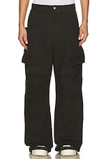 Rick Owens Stefan Cargo Pant in Forest, view 4, click to view large image.