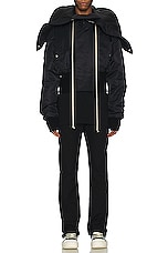 Rick Owens X Bonotto Jim Cut Denim Jean in Black, view 5, click to view large image.