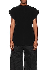 Rick Owens Sweater in Black, view 3, click to view large image.