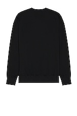 Rick Owens X Champion Pullover Sweater in Black, view 2, click to view large image.