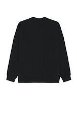 Rick Owens X Champion Jumbo Sweater in Black, view 2, click to view large image.