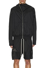Rick Owens X Champion Mountain Hoodie in Black, view 5, click to view large image.