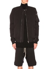 Rick Owens Raglan Bomber Jacket in Black | FWRD