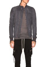 Rick Owens Leather Intarsia in Iron | FWRD
