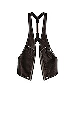 Rick Owens *NEW* SAMPLE WHITE LEATHER BAUHAUS HARNESS VEST