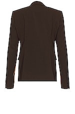 Rick Owens Blazer in Brown, view 2, click to view large image.